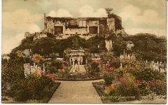 Farnham Castle - the bishop's garden - Frith post card
