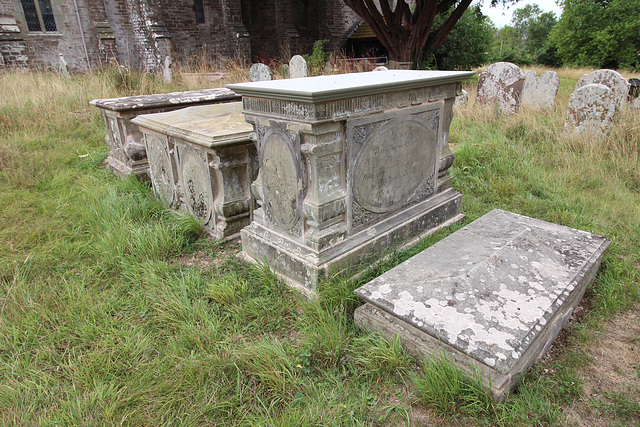 Restored Table Tombs, Wormbridge Churchyard, Herefordshire