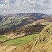 Kinderscout plateau from Higger Tor, x2 vertical exaggeration