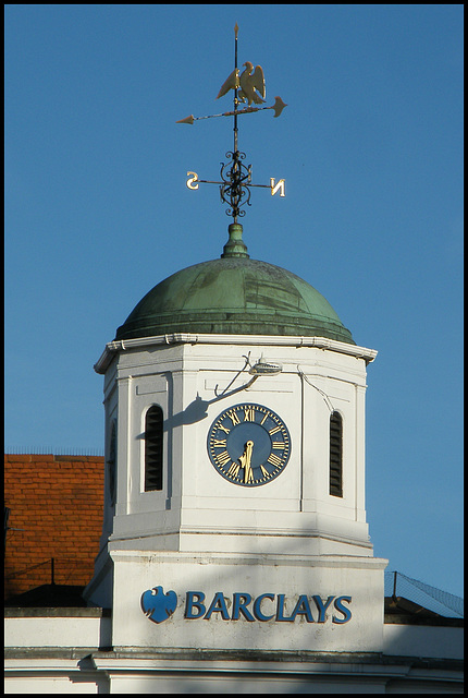 Barclays cupola clock