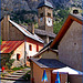 Val Clarée: église saint Claude - ombrelloni e girandola