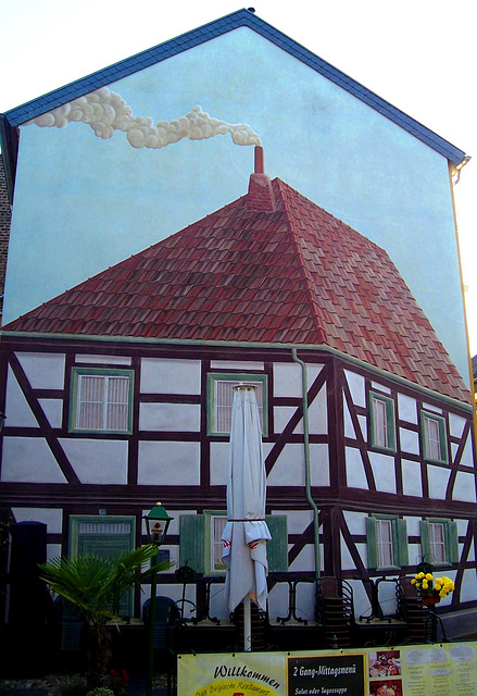 DE - Brühl - Wandmalerei in der Hospitalstraße