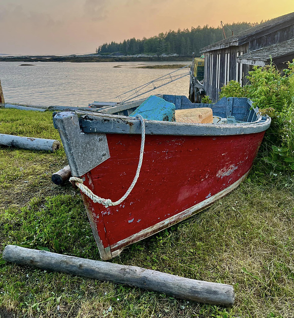 Dinghy at Water's Edge, Phippsburg