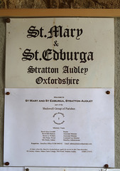 Welcome to St Mary and St Edburga, Stratton Audley