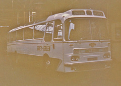 Grey-Green JHV 498D at Yelloway, Rochdale - Sep 1973