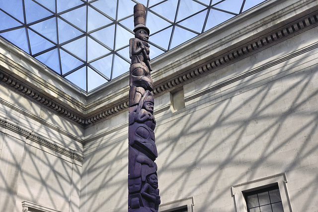 Kayung Totem Pole – British Museum, Bloomsbury, London, England