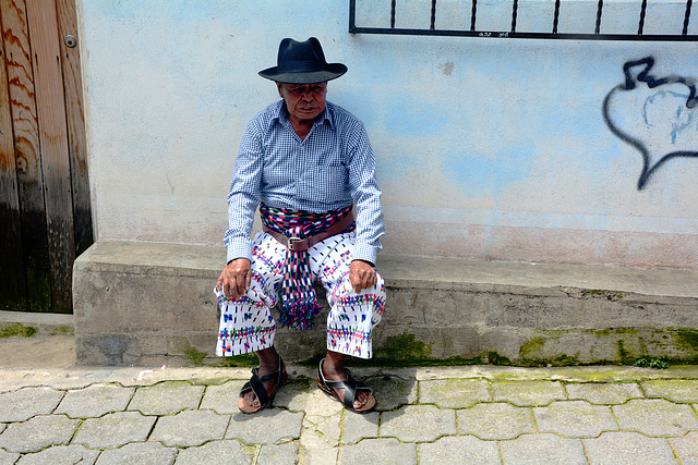 Guatemala, Small Town of San Pedro La Laguna, Resting on the Home Street