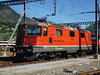 SBB Lokomotive Re 4/4 11158 im Bahnhof Brig