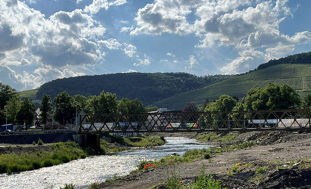 Behelfsbrücke bei Ahrweiler