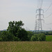 Looking South along the pylons from above Bell Road, Trysull