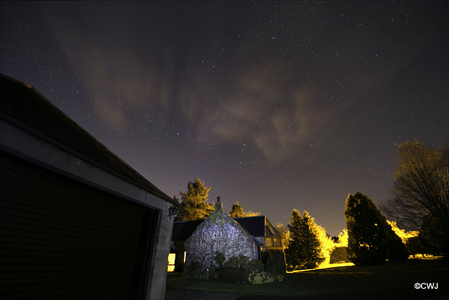The Great Dipper, and experimenting with Light Painting on the gable