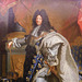 Detail of the Portrait of Louis XIV by the Workshop of Rigaud in the Metropolitan Museum of Art, August 2019