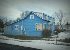 Too-blue house