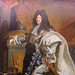 Detail of the Portrait of Louis XIV by the Workshop of Rigaud in the Metropolitan Museum of Art, August 2019