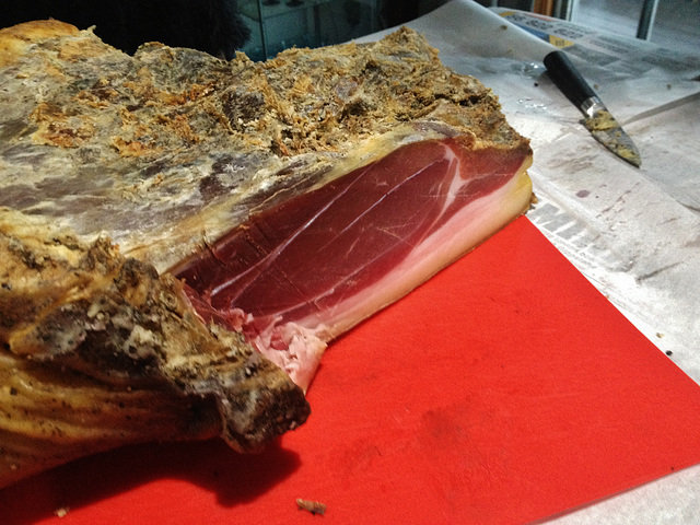 debut of our first prosciutto