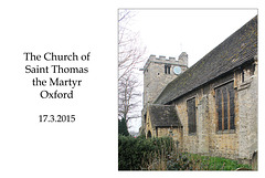 Saint Thomas' Oxford - 17.3.2015
