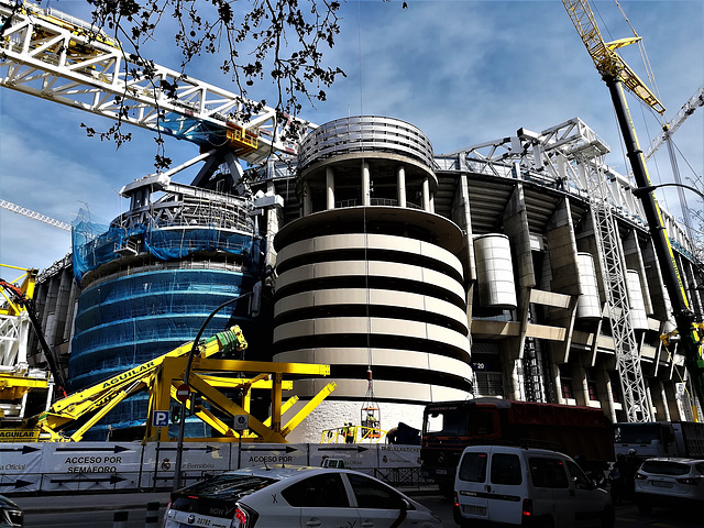 Estadio Santiago Bernabéu. Work in progress.