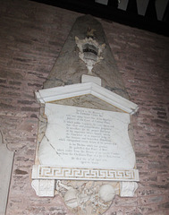 Memorial to Sir Edward Clive, Wormbridge Church, Herefordshire