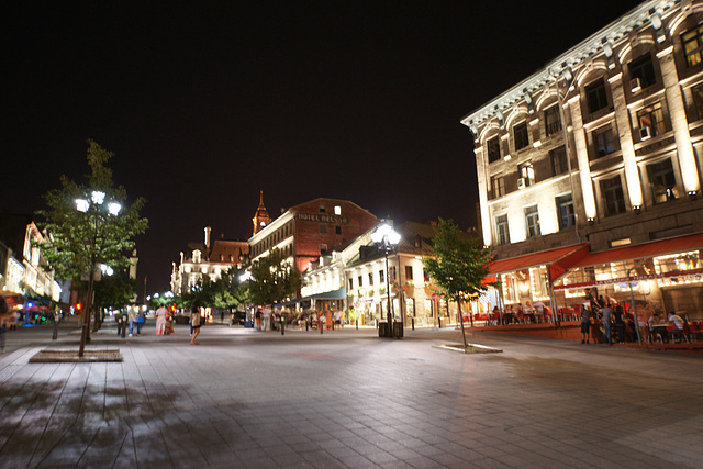 Place Jacques Cartier At Night