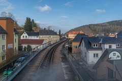 Viadukt der Weißeritztalbahn durch Schmiedeberg