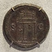 Sestertius with the Arch of Nero in the Boston Museum of Fine Arts, January 2018