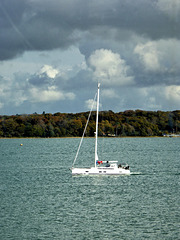 Yacht on Southampton Water