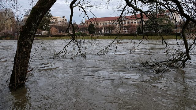 BESANCON: 2018.01.07 Innondation du Doubs due à la tempète Eleanor22