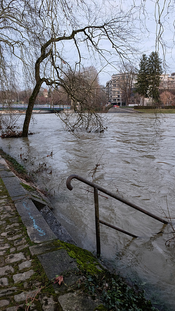 BESANCON: 2018.01.07 Innondation du Doubs due à la tempète Eleanor23