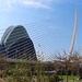 Valencia: edificio El Ágora y puente del Azud de oro, 2