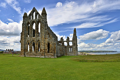 Whitby Abbey Church - Eastern wall of the Presbytery and North Transept