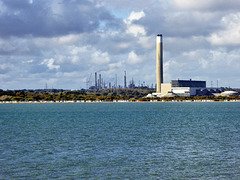 View to Fawley Refinery from IOW ferry