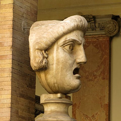 A Rome (Italie), Cour Octogonale = Cortile Ottagono, Musée Pio-Clementino, Musées du Vatican