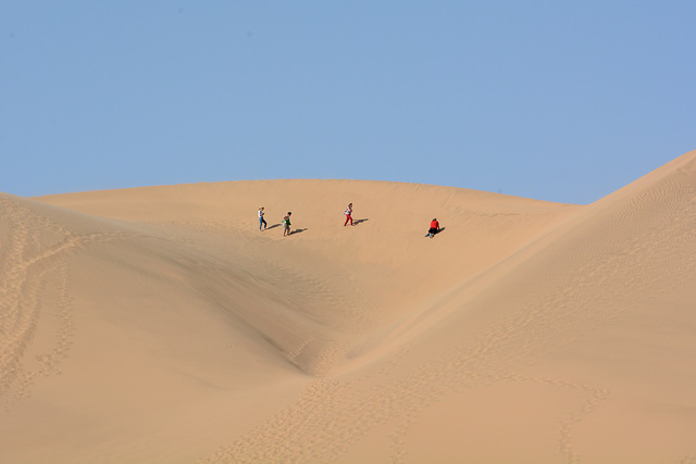 Namibia, On the Way to the Top of the Dune