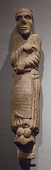 Marble Column Statue of St. Hilary in the Metropolitan Museum of Art, April 2011