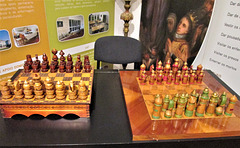 Old chessboards.