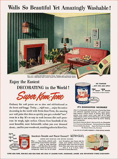 Super Kem-Tone Paint Ad, c1956