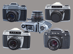schöne alte EXA-Kameras