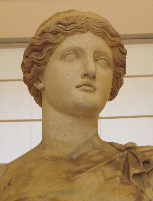 Detail of the So-called Flora Major in the Naples Archaeological Museum, July 2012