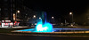 Overilluminated fountain.