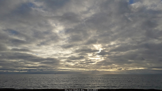Sky over Seaford Bay - 10 11 2021 a