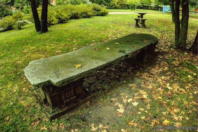 A Stone Bench