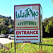 Waitomo Entrance Notice.