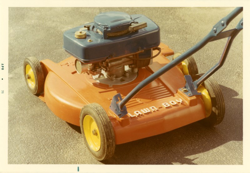 Orange Lawn-Boy, April 1971