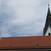 Storch und Kirchenturm