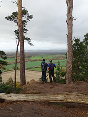 View from Oliver's point over Shropshire towards the Welsh foothills