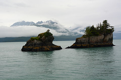 Alaska, Rocks at the Entrance to the Bay of Valdez