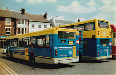 The Shires (LDT Limited) buses at The Square, Dunstable – 2 Jun 1997 (358-15)