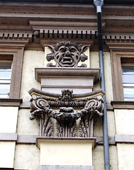 Detail of Pilaster on Principal Facade of The Clementinum, Prague