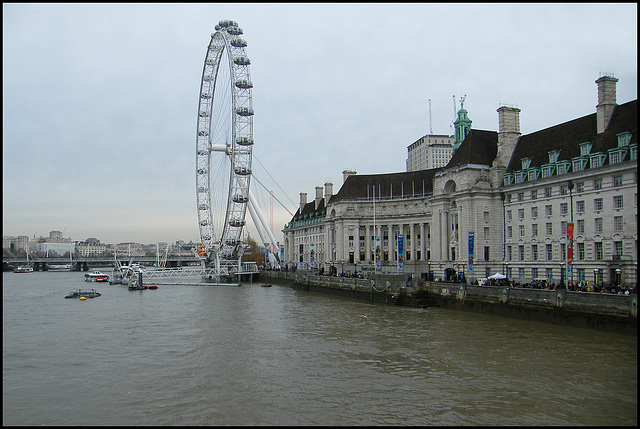 London Eye on the riverside