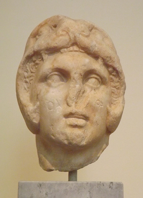 Head of Alexander the Great from the Kerameikos in the National Archaeological Museum of Athens, May 2014
